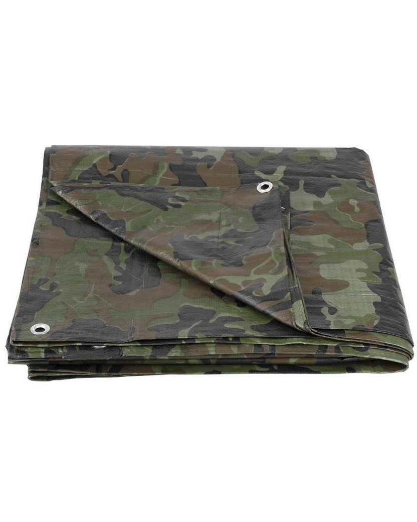 Strend Pro Plachta Tarpaulin Khaki 4x5 m, 80 g/m, zakrývacia, oliva/kamufláž