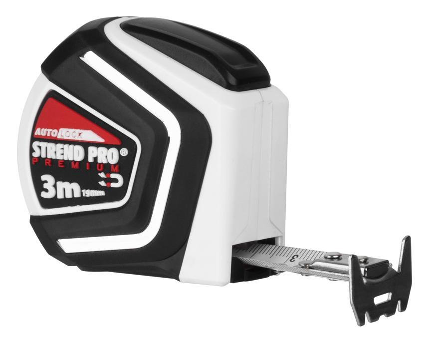 Strend Pro Premium Meter, zvinovací, AutoStop, magnetic, 3 m