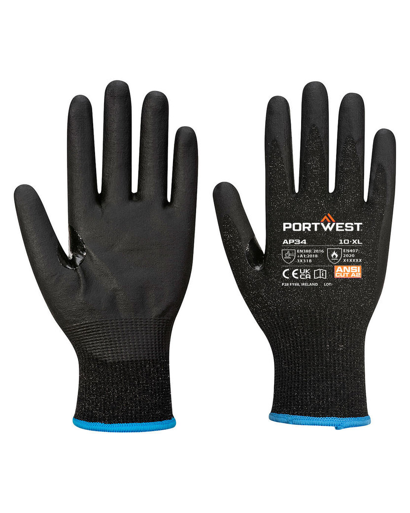 Portwest AP34 LR15 PU Protiporezné dotykové rukavice 12 párov