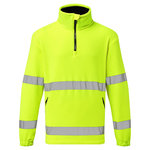 Portwest F302 Hi-Vis 1/2 Zip Reflexná flísová mikina