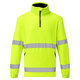 Portwest F302 Hi-Vis 1/2 Zip Reflexná flísová mikina