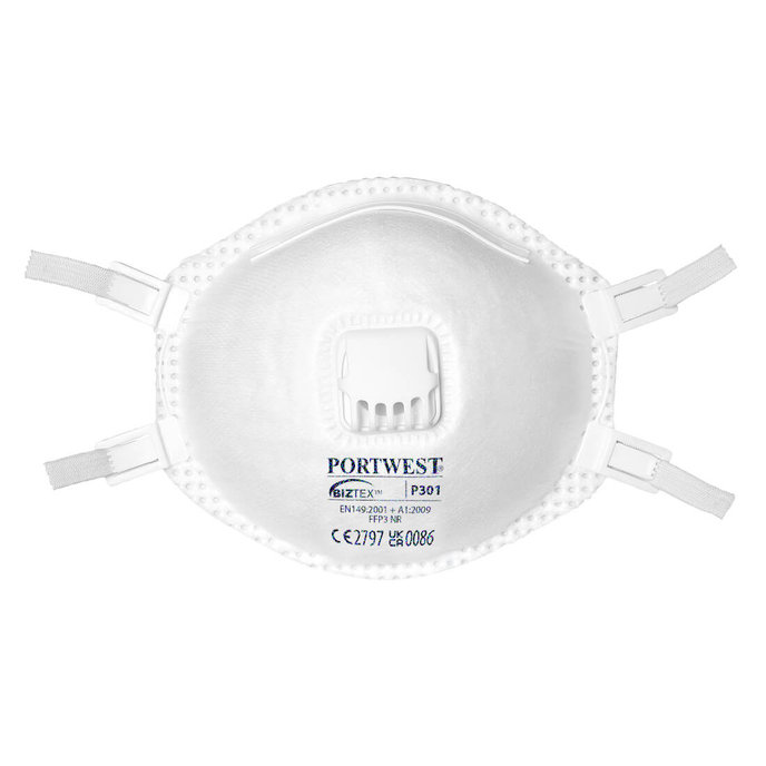 Portwest P301 Časticový respirátor FFP3 s výdychovým ventilom (10 kusov)