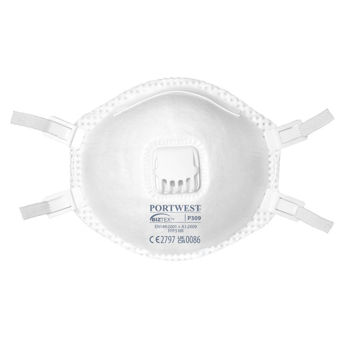 Portwest P309 Časticový respirátor FFP3 s výdychovým ventilom (2 kusy)