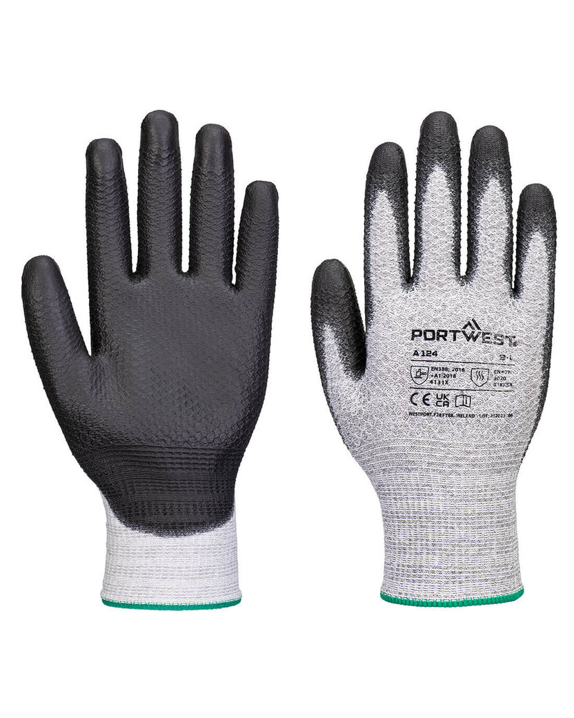 Portwest A124 Grip 13 PU Pracovné rukavice 12 párov
