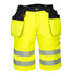 Portwest PW343 PW3 Hi-Vis Reflexné krátke nohavice