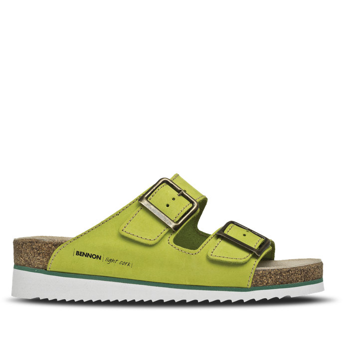 Bennon KORKY GREEN Slipper Sandále