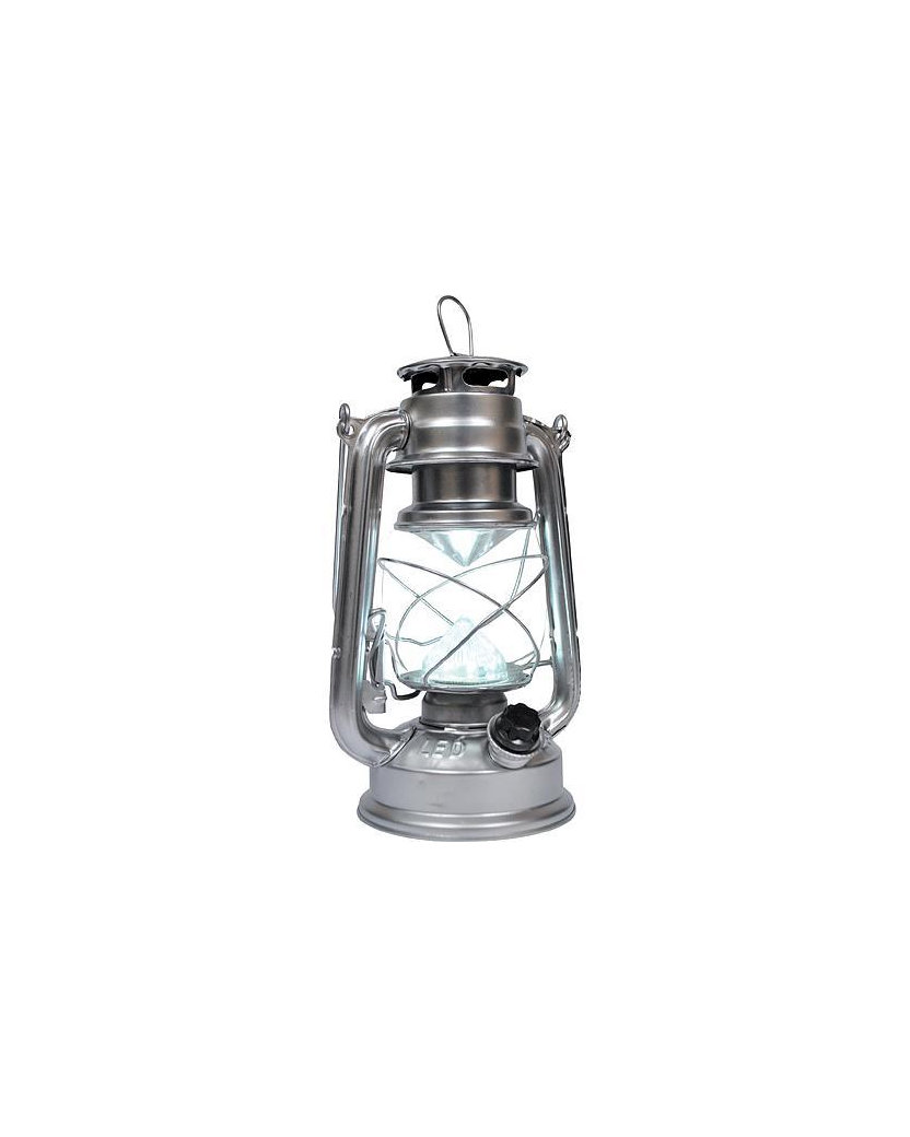 MagicHome Lampáš LM3528, 15 LED, 15x11.5x23.5 cm, 4xAA, kov, strieborný