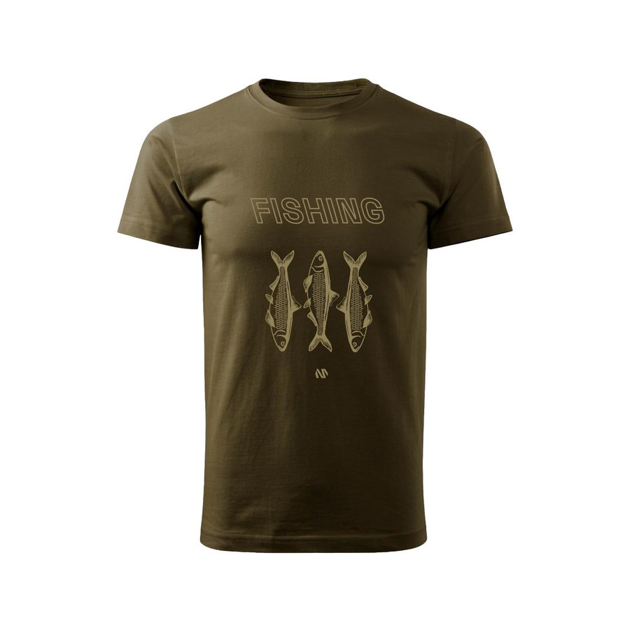 Bennon FISHING SHORT SLEEVE T-SHIRT GREEN Tričko