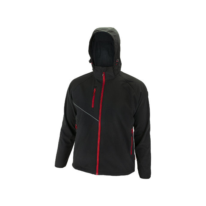 Bennon FORCE Jacket black/red Softshellová bunda