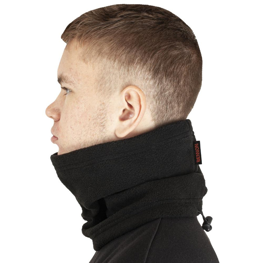 Bennon POLAROS Neckwarmer black Fleecový nákrčník