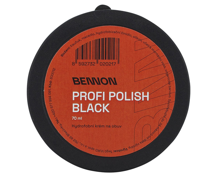 Bennon Profi POLISH Black 70 ml Krém na obuv