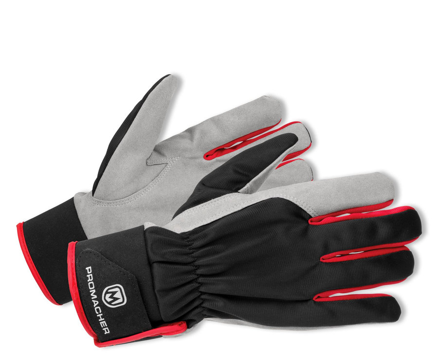 Bennon CARPOS VELCRO Gloves grey/red Pracovné rukavice