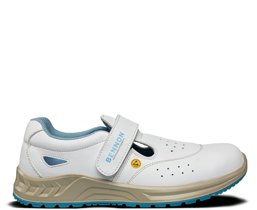 Bennon WHITE O1 ESD Sandal Pracovná obuv