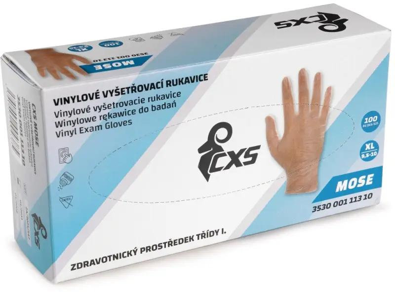 CXS MOSE Jednorazové vinylové púdrové rukavice 100 ks