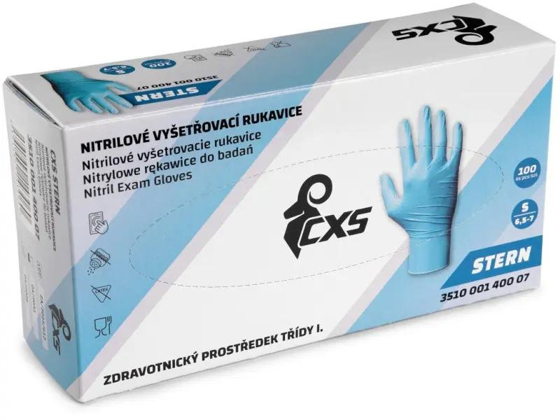 CXS STERN Jednorazové nitrilové nepúdrové rukavice 100 ks