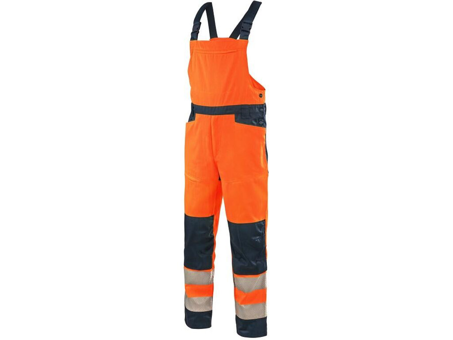 CXS HALIFAX Pánske výstražné nohavice na traky so sieťovinou