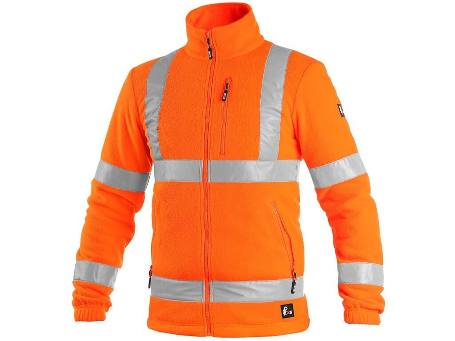 CXS PRESTON Pánska reflexná fleecová bunda