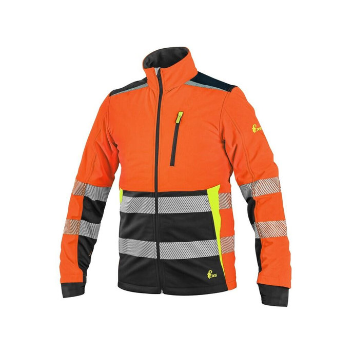 CXS BENSON Výstražná softshellová bunda pánska