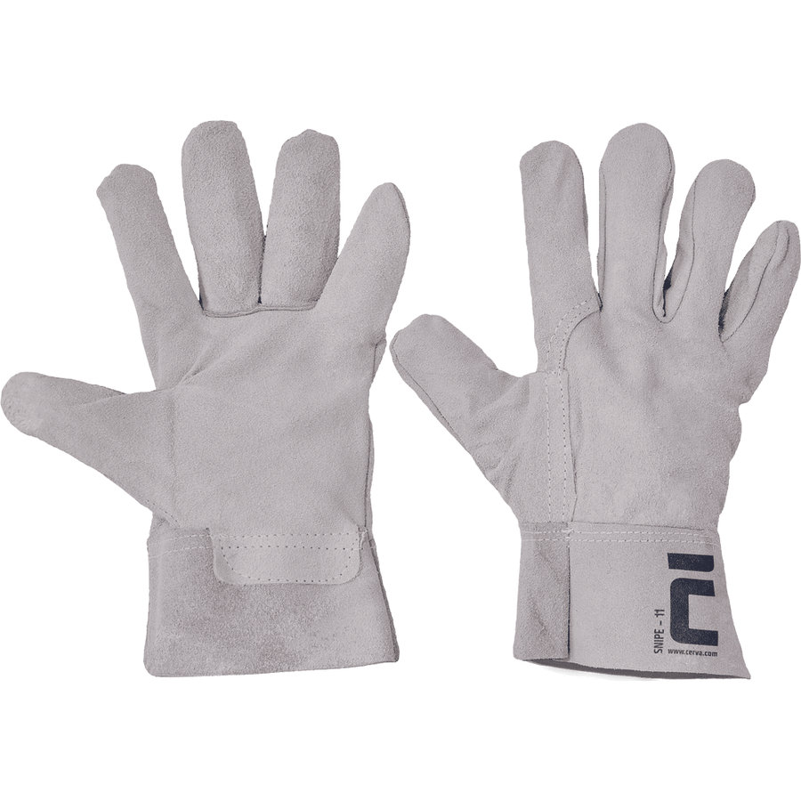Cerva SNIPE Celokožené pracovné rukavice 12 párov