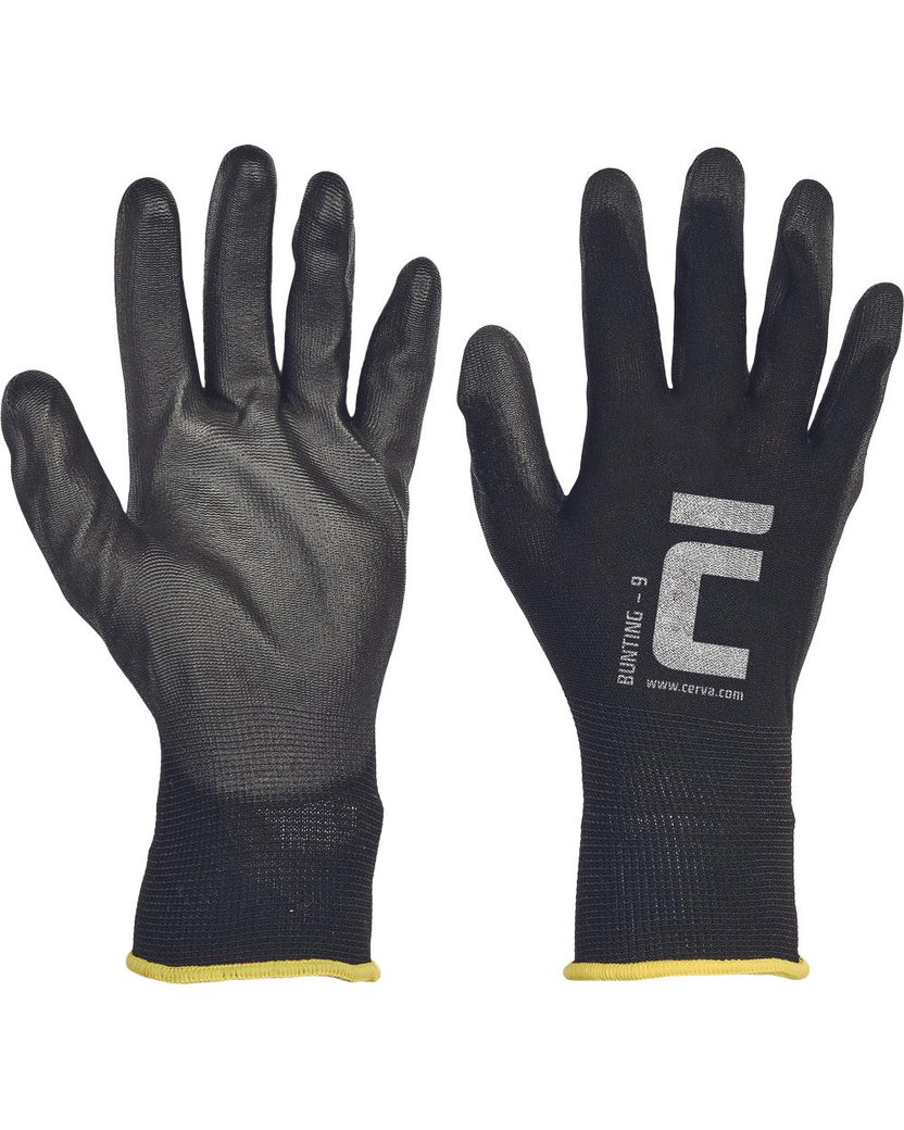 Cerva BUNTING black VAM Pracovné rukavice