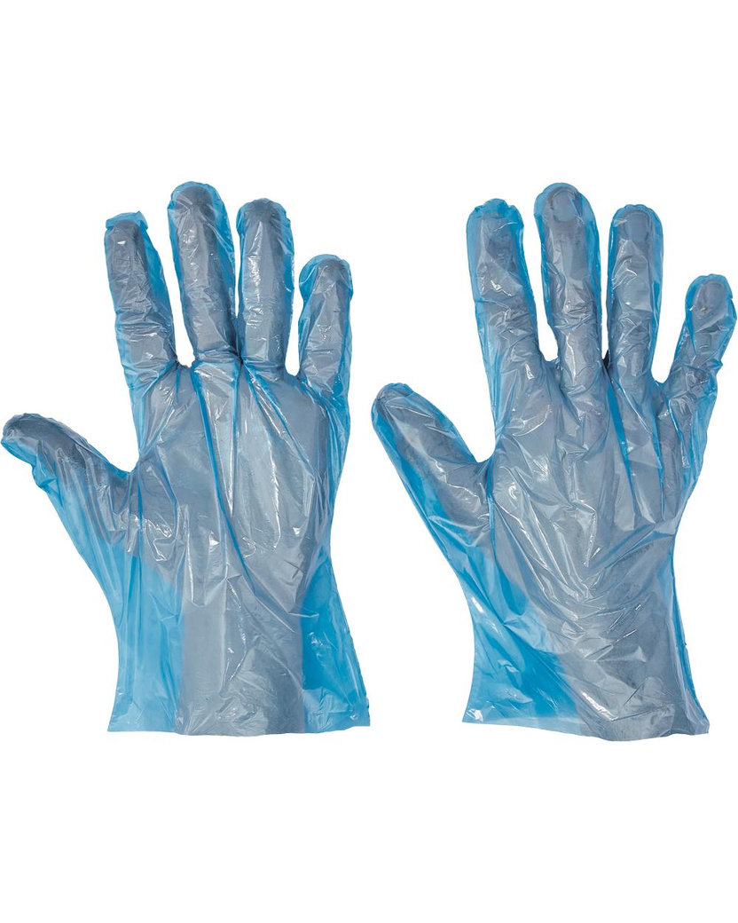 Cerva DUCK BLUE JR Jednorazové polyetylénové rukavice 500 ks