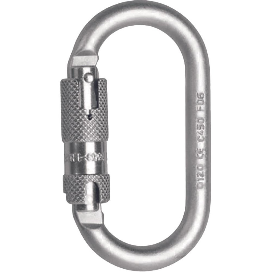 Cerva FS33500-2L Oceľová karabína oválna, twist lock poistka