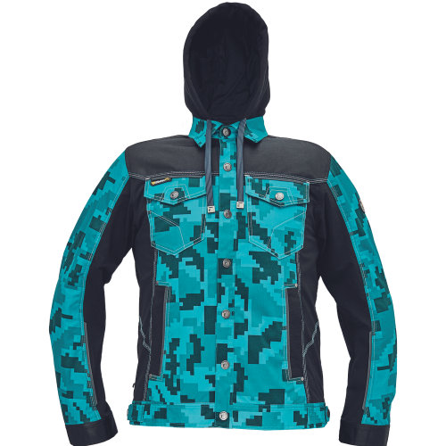 Cerva NEURUM CAMOU Pracovná bunda s kapucňou