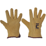 Cerva PIGEON Celokožené rukavice 12 párov