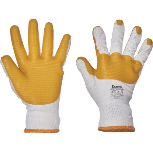 Cerva YELLOWHAMMER Pracovné rukavice 12 párov