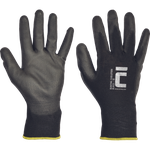 Cerva BUNTING EVOLUTION BLACK Pracovné rukavice 12 párov