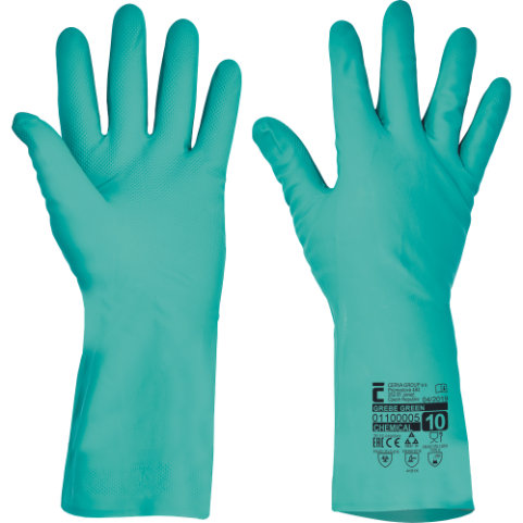 Cerva GREBE Protichemické rukavice 12 párov