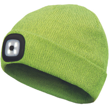 Cerva DEEL LED Reflexná pletená čiapka so svetlom