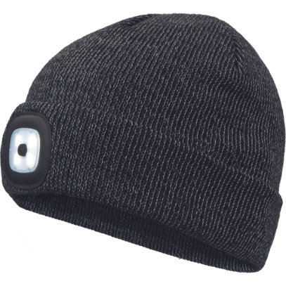 Cerva DEEL LED Reflexná pletená čiapka so svetlom