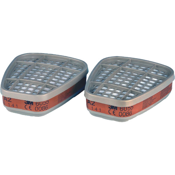 3M 6055 A2 Filtre proti plynom a výparom 2 ks