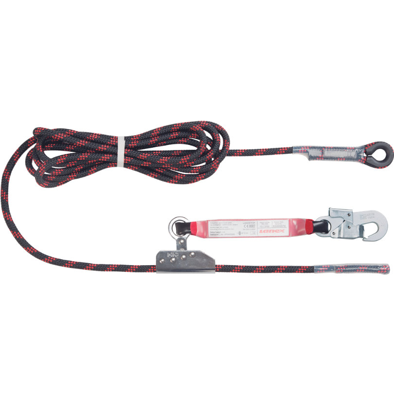 Lanex LANOSTOP Pohyblivý zachytávač pádu s karabínou 15 m