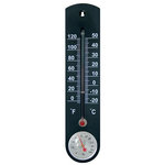 Strend Pro Teplomer s vlhkomerom TMS-055 BlackBar, plast, 250x55x12 mm
