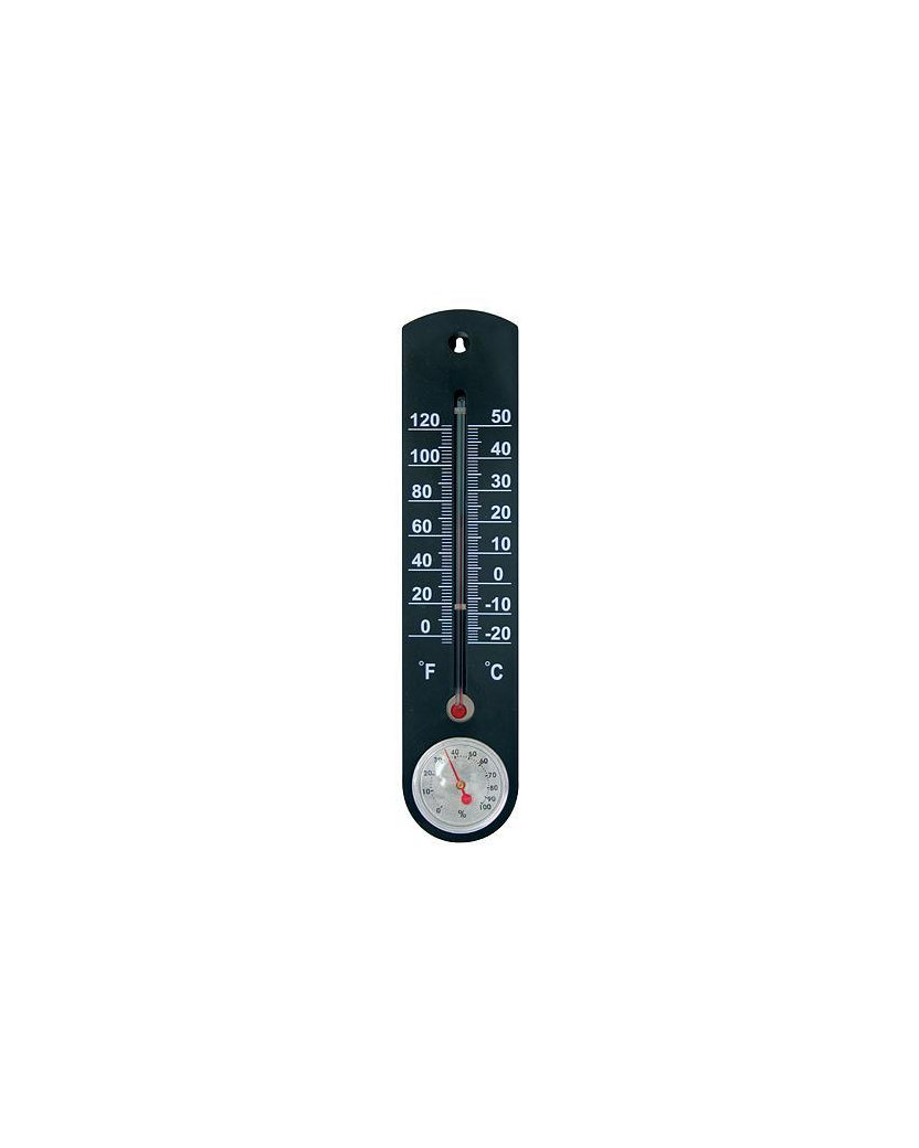 Strend Pro Teplomer s vlhkomerom TMS-055 BlackBar, plast, 250x55x12 mm