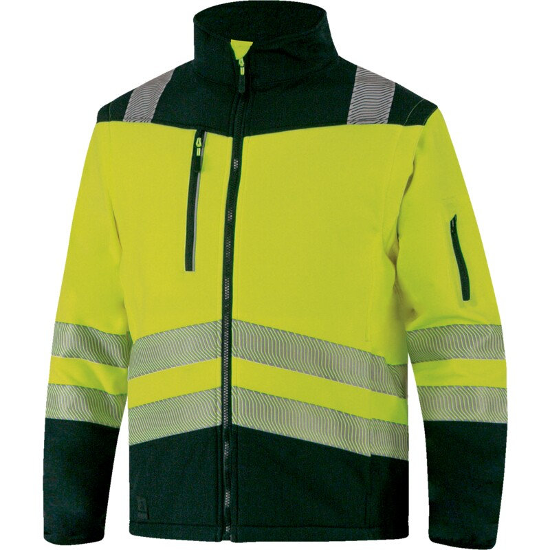 Delta Plus SOCCIAHV Reflexná softshellová bunda 2v1