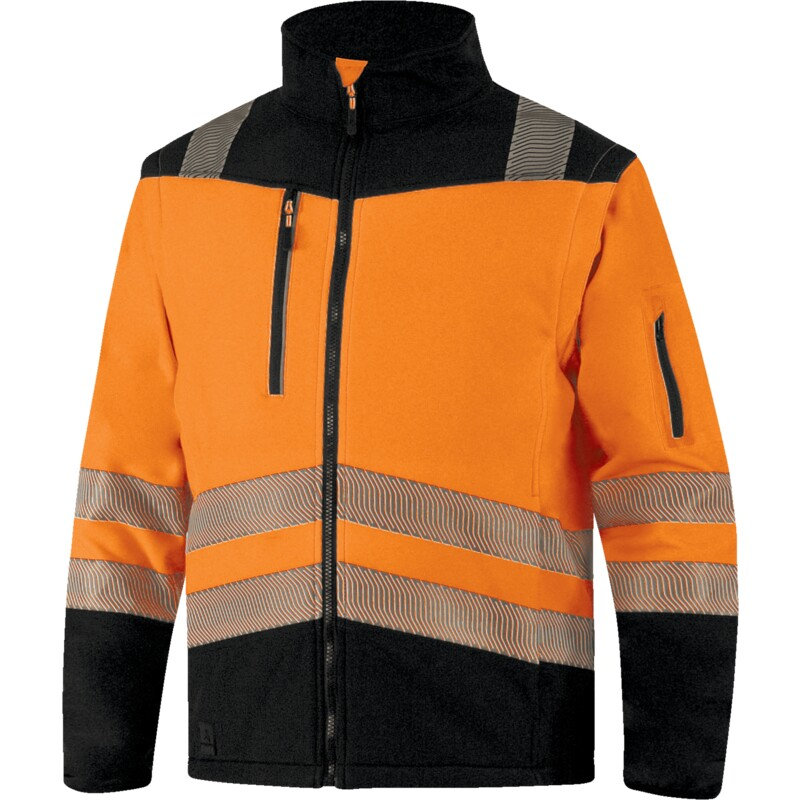 Delta Plus SOCCIAHV Reflexná softshellová bunda 2v1