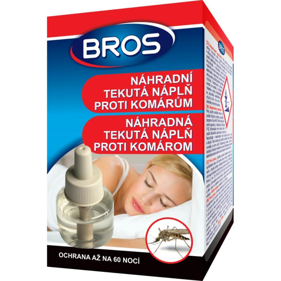 Bros Náhradná tekutá náplň proti komárom do elektrického odparovača 40 ml