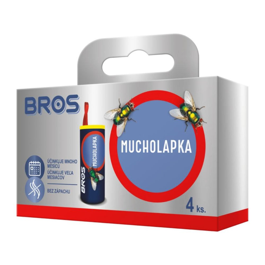 Bros Mucholapka valcová 4 ks