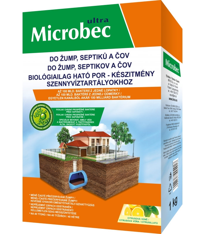 Bros Microbec Do žúmp, septikov a ČOV 1 kg