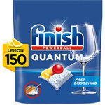 Finish Quantum All in 1 Lemon Sparkle Tablety do umývačky 150 ks
