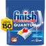 Finish Quantum All in 1 Lemon Sparkle Tablety do umývačky 150 ks