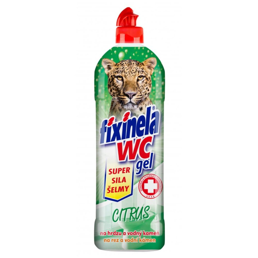 Fixinela WC gel Citrus Na hrdzu a vodný kameň 750 ml