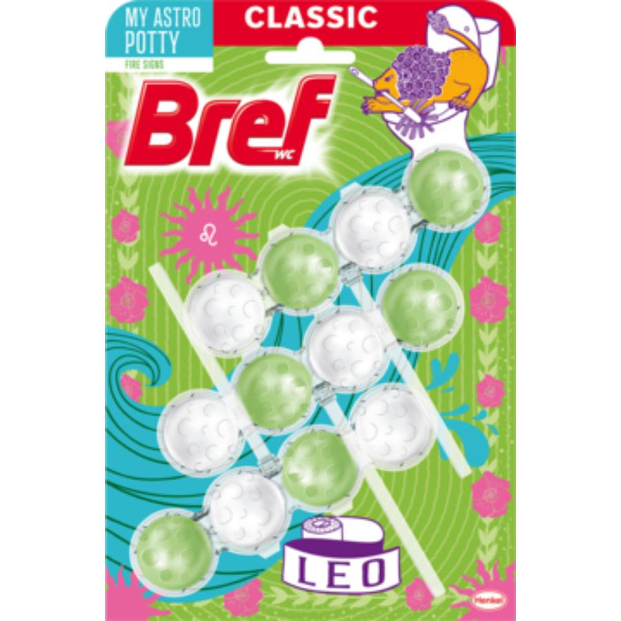 Bref Classic Fire Signs Leo WC blok 3x50g