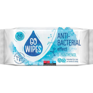 GoWipes Vlhčené antibakteriálne obrúsky 60 ks