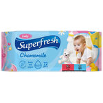 Superfresh Detské vlhčené obrúsky s hermančekom 72 ks