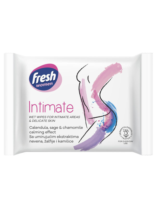 Fresh Woman Intimate Vlhčené obrúsky na intímnu hygienu 20 ks
