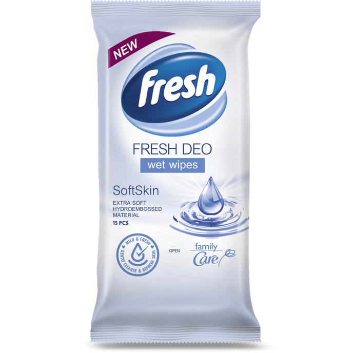 Fresh Deo Vlhčené obrúsky 15 ks